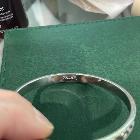 Silver coach bangle bracelet - Picture 2 of 3